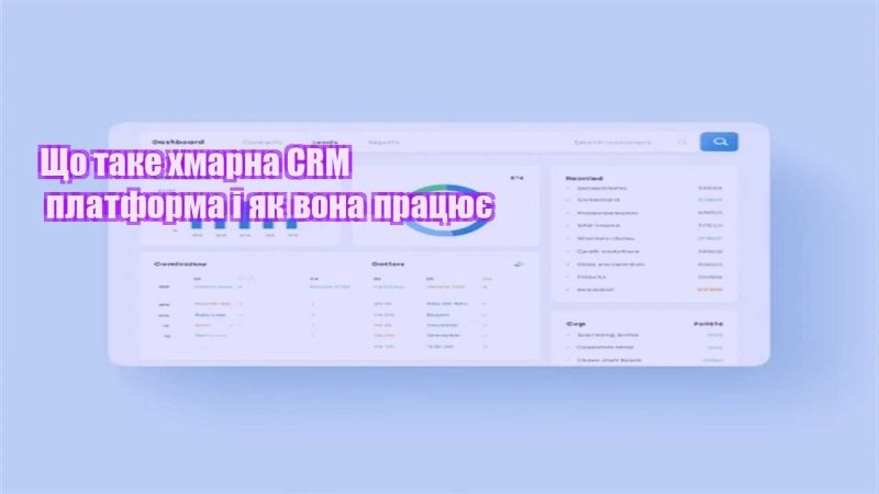 shho take hmarna crm platforma i yak vona praczyuye