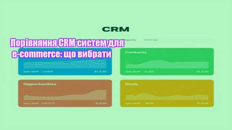 porivnyannya crm system dlya e commerce shho vybraty