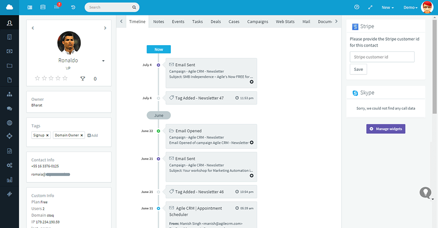 agile crm jwmap