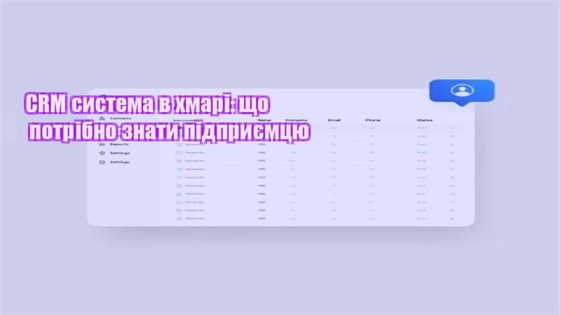 crm systema v hmari shho potribno znaty pidpryyemczyu
