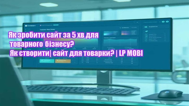 yak zrobyty sajt za 5 hv dlya tovarnogo biznesu yak stvoryty sajt dlya tovarky lp mobi