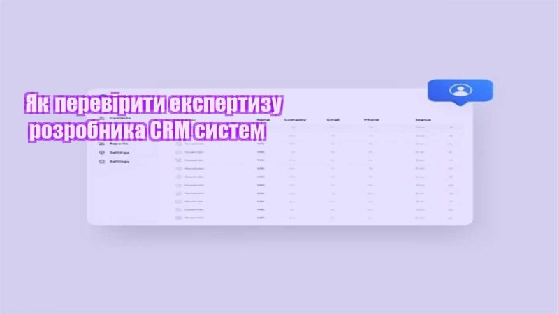 yak pereviryty ekspertyzu rozrobnyka crm system